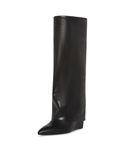 Madden Girl Women's Evannder Fashion Boot, Black Paris, 9