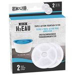 Zeus H2EAU Triple Action Fountain Filters - 2 Pack