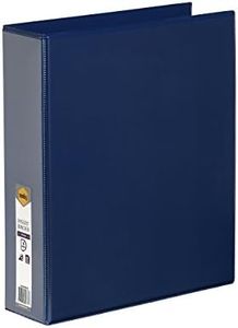 MARBIG(R) 5424001B Clearview Insert Binder A4 4D Ring 50Mm, Blue