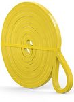 Iron Core Fitness Pull up Resistance Band Yellow light for Mobility Gym Work. Stretching Therapy Yoga Flexibility.