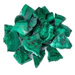 Apengshi Healing Crystal Natural Malachite Raw Stone 0.25lb Irregular Malachite Polished Slices Repair Reiki Gems Protection Wicca Meditation Yoga Outdoor Indoor Home Decoration Tank Fountain