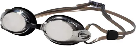 FINIS Bolt Goggles - Competitive Swim Goggles for Women and Men - Anti-Fog Goggles with UV Protection - Easily Adjustable Adult Swimming Goggles with 3 Interchangeable Nose Pieces - Silver/Mirror