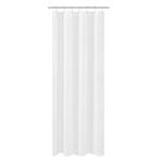 N&Y HOME Small Fabric Shower Curtain Liner for Long Stall Size 36 x 78 inches,Hotel Quality, Washable, White Narrow Bathroom Curtains with Grommets, 36x78