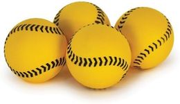 SKLZ Baseball Bolt Balls for Lightning Bolt Pitching Machine, Soft Micro Training Balls, Lightweight Foam Practice Balls, Yellow, 4"/10cm , Pack of 12