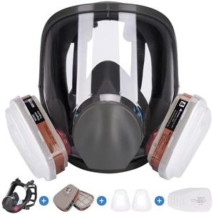 Wytcyic Reusable Full Face Respirator, Gas Cover Organic Vapor Mask and Anti-fog,Dust-proof Face Cover, for Painting, Mechanical Polishing, Logging, Welding and Other Work Protection