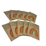 20 x Birthday Wildflower Seed Packets Envelopes - Rainbow Eco Plastic Free Loot Swag Goody Party Bag Fillers - Prime Unpersonalised, Contains Seed, Prize, Childrens Party Present