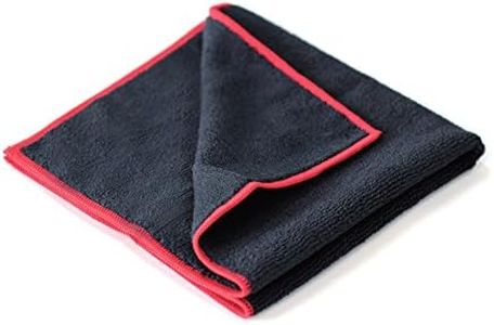 Maxshine 16”x16” (40x40cm) 330GSM Microfiber Car Detailing Towel - Black, Ultra-Soft & Absorbent, Ideal for Car Wash, Polishing, and Detailing - 5 Pack