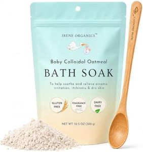 Oatmeal Baby Bath Powder for Eczema by Irene Organics - Colloidal Oatmeal for Soothing Treatment of Eczema, Diaper Rash, Dry Skin, Itching and Irritation - Moisturize and Sooth Baby and Toddler Skin