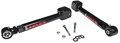 JKS Manufacturing 1652 Front J Flex Upper Control Arm Kit Fits Jeep Wrangler, Black