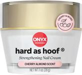 Onyx Professional Hard as Hoof Nail Strengthening Cream, Cherry Almond Scent - Made in USA, Nail Growth & Conditioning Cuticle Cream Stops Splits, Chips, Cracks & Strengthens Nails, 1 oz