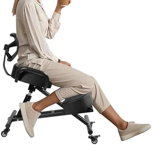 Kneeling Chair,Ergonomic Kneeling Chair with Back Support,kneelings Offices Chairs with Adjustable Height and Lumbar Support for Banking Meeting Room Offices Home Reception,Improve Postures
