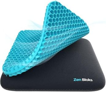 Zen Bloks XL Extra Thick (20"x20"x2") Cooling Gel Seat Cushion for Pressure Relief Pad, Office, Gaming Chairs, Car Seat for Driving, Wheelchairs, Breathable Support, Non-Slip