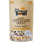 Your UnbelievaBowl - Organic Superfood Boost (Immune Support) 600g, 40 Servings, 45p Per Serving, Gluten Free, Chia, Hemp & Sunflower Seeds, Buckwheat, Coconut, Cranberries, Cashews, Cinnamon