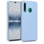 kwmobile Case Compatible with Huawei P30 Lite Case - TPU Silicone Phone Cover with Soft Finish - Light Blue Matte