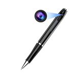 TECHNOVIEW Spy Pen Camera Hidden Pocket Pen 1920px 1080px Camera Full HD, Free C Type OTG, Audio and Video Recording Ultra HD Pro Lens Indoor/Outdoor (Black)