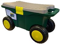 Selections Rolling Garden Seat Sit On Garden Tool Storage Cart Perfect for Weeding