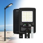 Homehop All-in-One Solar Street Light 100 W Motion Sensor LED Automatic Wireless Lamp For Outdoor Home Garden, Pathway,(Cool White,6000mAh)