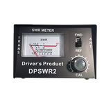 Driver's Product SWR Meter for CB Radio Antennas Heavy Duty Metal with SO-239 Input and Output - Black