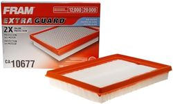 FRAM CA10677 Extra Guard Flexible Rectangular Panel Engine Air Filter Fits Select Toyota, Lexus, Model Years, White