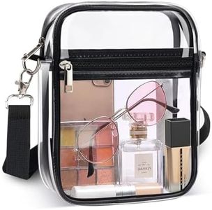 IMCUZUR Clear Bag Stadium Approved Clear Purse for Women and Men, Clear Crossbody Bag for Concerts Sporting Events