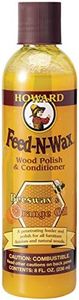 Howard Products Feed-N-Wax Wood Polish & Conditioner, 8 oz, Orange