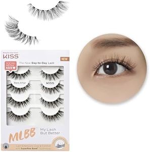 KISS My Lash But Better Fake Eyelashes Multipack – Bare Affair, 4-Pair Pack, Invisible, Lightweight, Reusable, Contact Lens Friendly, Voluminous, Comfortable | 8 Total