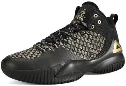PEAK High Top Mens Basketball Shoes Lou Williams Streetball Master Breathable Outdoor Sneakers Cushioning Shoes for Fitness