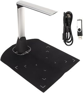 Escáner de Documentos Portátil Y1, Escáner de Libros Plegable de 5 MP Cámara de Documentos USB 2592 X 1944 Formato A4 con Reconocimiento OCR y Luz LED Solo para Windows