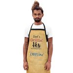 TheYaYaCafe® Dad Grilling Apron for Father | Waterproof Chef Apron for Kitchen | Men Cooking Apron | Apron for Dad for Baking Sculpting Painting | Birthday Anniversary Father's Day Gift Apron