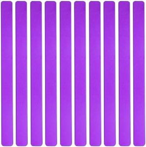 ABBECIAO 1/2" x 7" x 0.05" Anodized Aluminum Bracelet Engravable Blanks for Laser Engraving (Pack of 10) Purple
