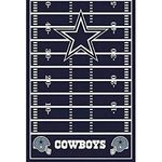 amscan Dallas Cowboys Collection Printed Plastic Table Cover for Party, 6 Ct.