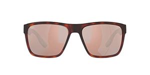 Costa Del Mar Men's Paunch XL Sunglasses, Tortoise/Copper Silver Mirrored Polarized 580p, 59 mm