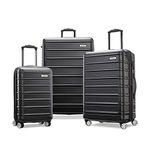 Samsonite Unisex Omni 2 Hardside Expandable Luggage with Spinner Wheels, Midnight Black, 3-Piece Set (CO/MED/LG), Omni 2 Hardside Expandable Luggage with Spinner Wheels