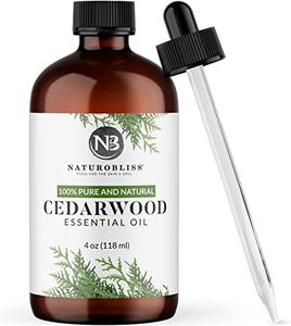 NaturoBliss 100% Pure Cedarwood Essential Oil Therapeutic Grade Premium Quality (4 fl. oz) with Glass Dropper, Perfect for Aromatherapy