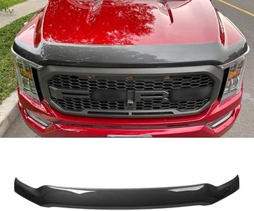 Maxzina Hood Protector Compatible with 2021-2025 Ford F150 Hood Shield ABS Plastic Hood Deflector Hood Guard for 2024 F-150 Accessorie (Glossy Carbon Fiber Pattern)