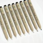 M&G 9Pcs Extra Fine Point Pens: Multiliner Pen Set, Micro-Pen Fineliner Pens Waterproof Needle Tip Fineliner Gel Felt Ink Markers for Journaling Study Supplies,Echnical Drawing, Office Documents