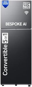 Samsung 419 L, 3 Star, Convertible 5-in-1, Digital Inverter, Frost Free Double Door, Bespoke AI WiFi Enabled Refrigerator (RT45DG6A4DB1HL, Black Matte/Black DOI)