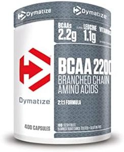 Dymatize BCAA 2200 Caps 400er - Essential Amino acids – leucine, isoleucine, valine