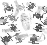 Royal Imports Silver/White Corsage Wrist Bands, Elastic Wristlets for Wedding Prom Flowers, Bulk Pack of 12