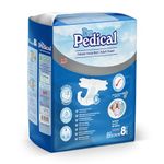 Dr Pedical Imported Adult Diaper Medium Size for Women and Men, 24-48 Hours Protection, 80-120 Cm (31''-47''), Premium Adult Diaper M Size, 8 Pcs