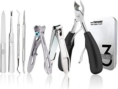 Thick Toenail Clippers, Mens Nail Clippers for Large Big Thick Nail and Toenail Senior Nail Clippers with Easy Grip Rubber Handle for Podiatrist/Ingrown/Seniors/Professional