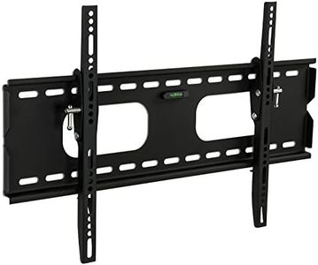 Mount-It Low-Profile Tilting TV Wall Mount Bracket for 32-60 inch LCD, LED, OLED, 4K or Plasma Flat Screen TVs - 175 lbs Capacity, 1.5 Inch Profile, Max VESA 600x400 (MI-318B), Black, 60