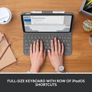 Logitech iPad 10th Gen Keyboard Case – Slim Protective Cover