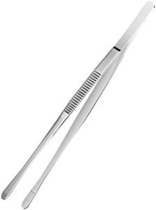 Newaner Pince de cuisine en acier inoxydabl, 30cm Pinces à barbecue surface de préhension nervurée, parfait pour chefs, gourmands, réunions de famille, professionnels de cuisine et plus encore