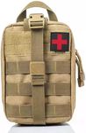 AIMALL Tactical MOLLE Rip Away EMT IFAK Medical Pouch First Aid Kit Utility Bag - Durable 1000D Nylon IFAK Utility Bag for Emergency Medical Supplies