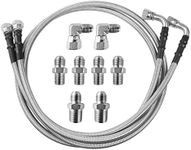 MuHize TH350 Transmission Cooler Lines - Upgraded 6AN 52 Inch Stainless Steel Braided Cooling Line for 700R4 TH400, Chevy Ford Mopar GM