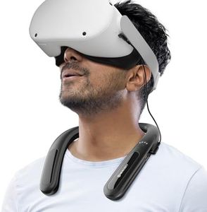 NEWDERY Battery Pack for Meta Quest 3S/3, 10000mAh Hanging Neck Power Bank for Extra 3-5H Playtime, PD Fast Charger for VR Oculus Quest 3S/3/2/1/Pro, Pico 4, HTC Vive, PSVR 2 - Black