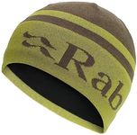 Rab Logo Band Beanie Lightweight Recycled Knit Hat for Skiing & Everyday Use - Army/Aspen Green - One Size