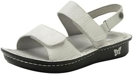 Women's Alegria, Vella Sandal, Basketry White, 6-6.5