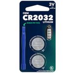 CR2032 OEM (with Tool) Remote Key Fob Battery for Nissan fits 2016-2024 case Shell Cover Altima Maxima Rogue Sentra Murano, Canada, 2-Pack